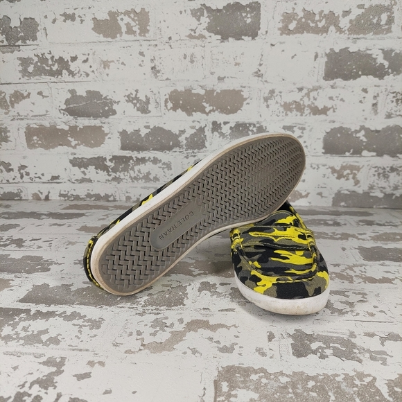 Cole Haan Penny Yellow Camo Slip On Casual Moc Toe Shoes Loafer O 595 - Picture 5 of 8